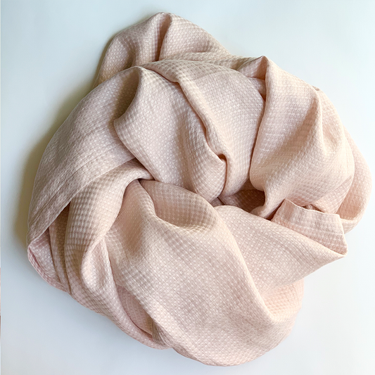 100% Linen Blanket In Light Pink