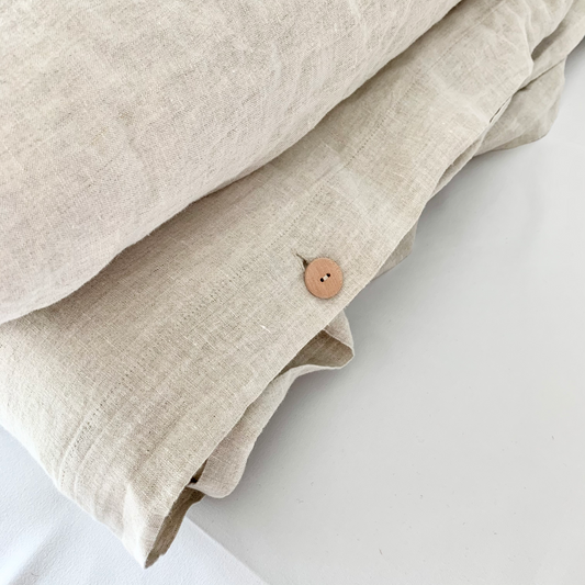 Duvet Cover Set In Oatmeal